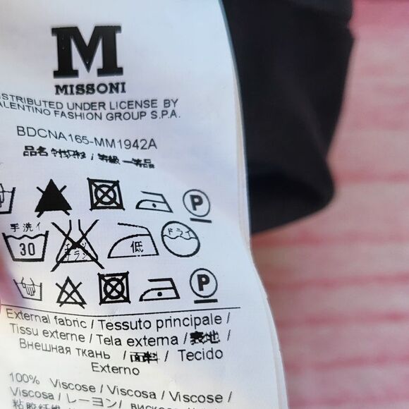 M Missoni Purple Geometric Print Jersey Knit‎ Retro Mini Shift Dress 10US - Picture 8 of 8